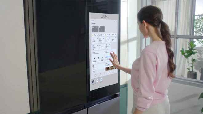 32 inch touch screen smart fridge