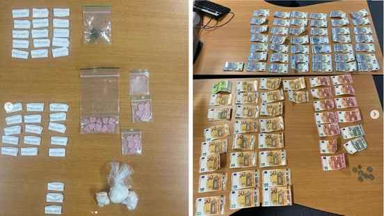 33 packs of coke and 35 pills police find drugs