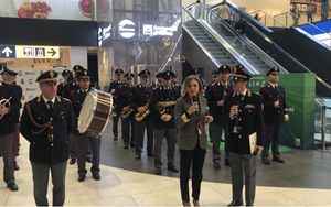 ADR and State Police at Fiumicino airport Christmas concert and