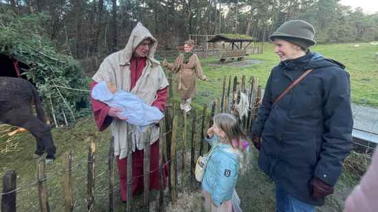 Christmas at Heidestein Estate Sheep a living Joseph and Im