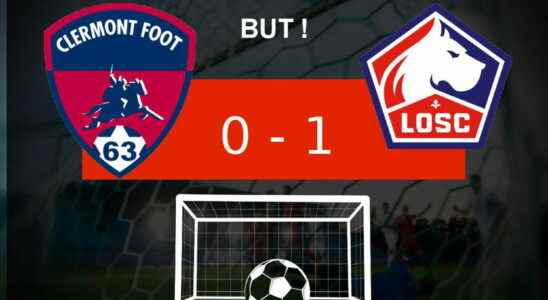 Clermont Lille Lille OSC takes the lead the match