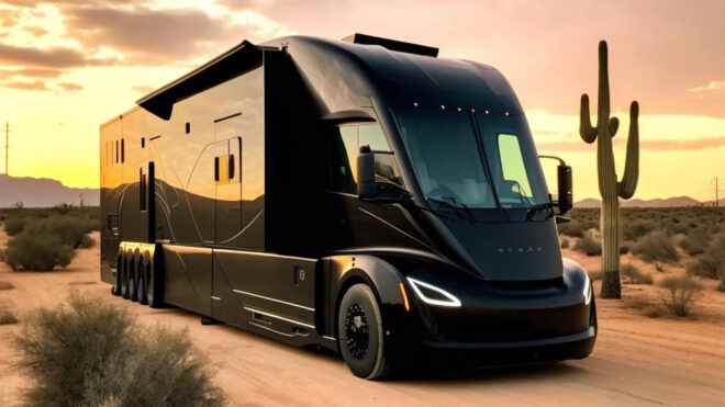 Electric truck Tesla Semi will be a great motorhome
