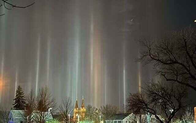 Frightening image in the USA Likened to rays coming from