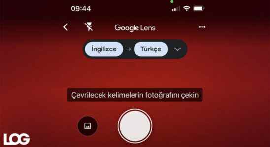 Google Lens integrated into Google Translate app