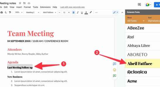 How to add fonts to Google Docs