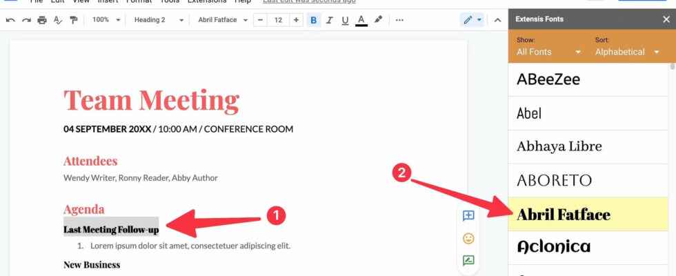 How to add fonts to Google Docs