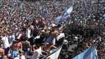 In Argentina millions of people at the championship party