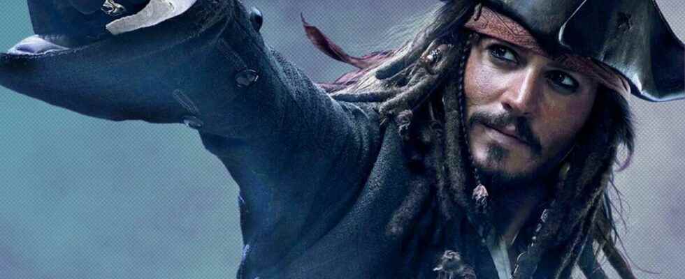 Johnny Depp plays Jack Sparrow again from Pirates of the