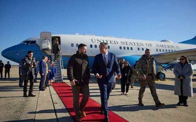 Last minute President of Ukraine Zelensky made his first visit
