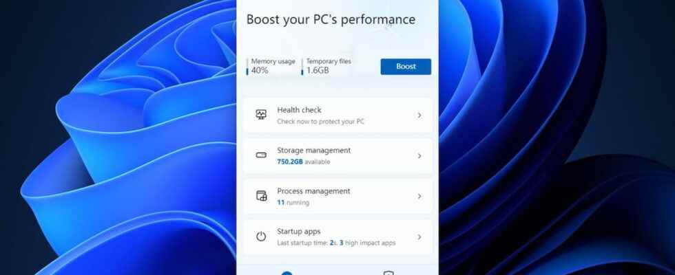 Microsoft polishes PC Manager its new tool to clean optimize