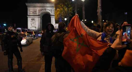 Morocco overflows on the Champs Elysees The police are getting ready