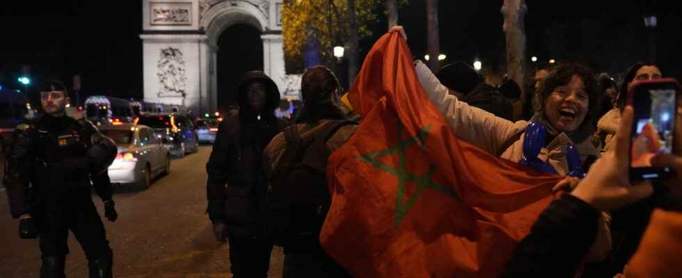 Morocco overflows on the Champs Elysees The police are getting ready