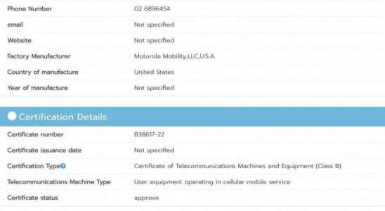 Motorola Moto G13 gets NBTC certification