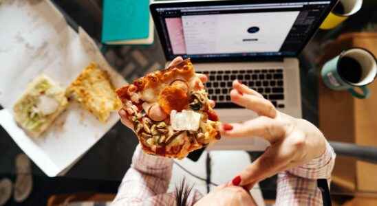 Telecommuting employees eat faster less balanced and snack more
