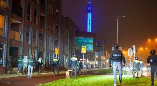 The Utrecht police are searching camera images for rioters after