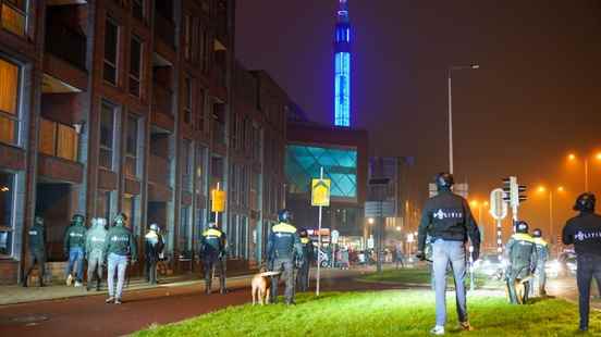 The Utrecht police are searching camera images for rioters after