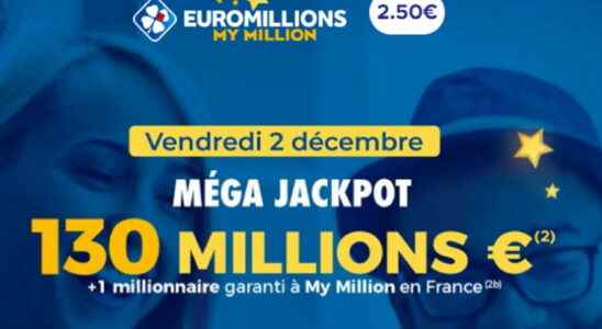 the draw for Friday December 2 2022 130 million euros