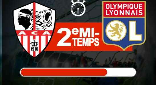 AC Ajaccio Lyon Olympique Lyonnais takes the lead the