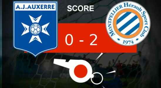 Auxerre Montpellier the failure for AJ Auxerre the summary
