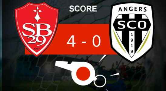 Brest Angers series of goals for Stade Brestois the