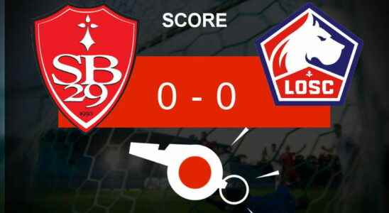 Brest Lille the two teams finish tied the key