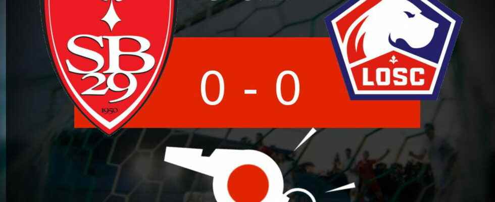 Brest Lille the two teams finish tied the key
