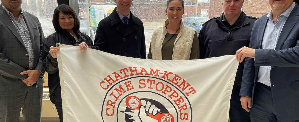 Chatham Kent raises flag for Crime Stoppers month