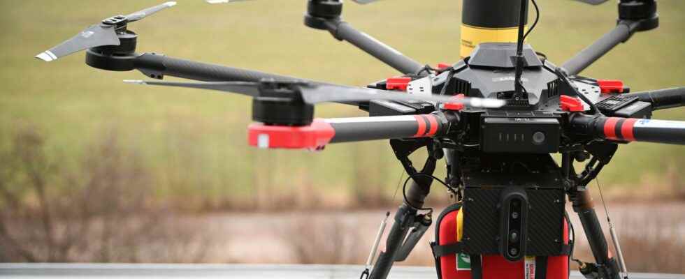 Drones are deployed in the event of accidents