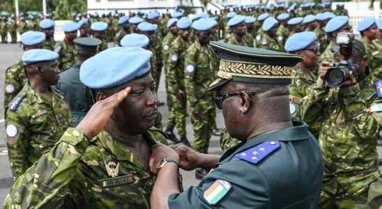 In Cote dIvoire nearly 850 Minusma soldiers decorated at the