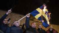 In Turkey angry protesters burned the Swedish flag and sabotaged