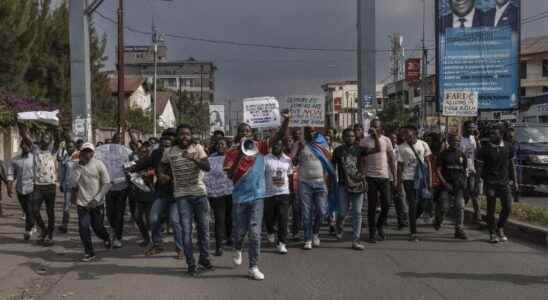 In the DRC a demonstration against the presence of the