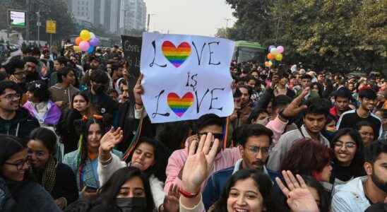 Indian pride parade with demands for increased rights
