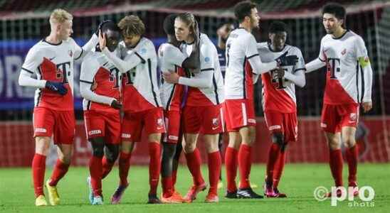Jong FC Utrecht remains last after a draw against De