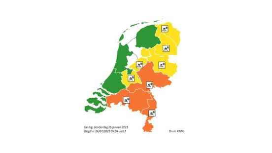 KNMI issues code yellow for the province of Utrecht due