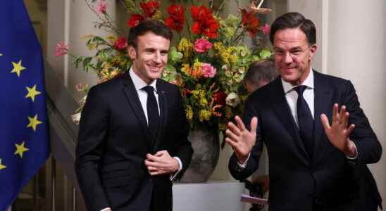 Macron and Rutte show support for kyiv but remain cautious