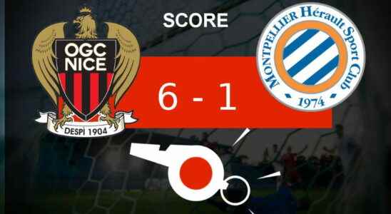 Nice Montpellier series of goals for OGC Nice look