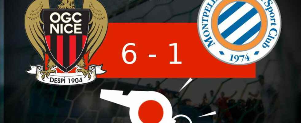 Nice Montpellier series of goals for OGC Nice look