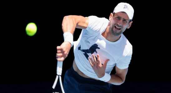 Novak Djokovic the Serb is injured a package for the