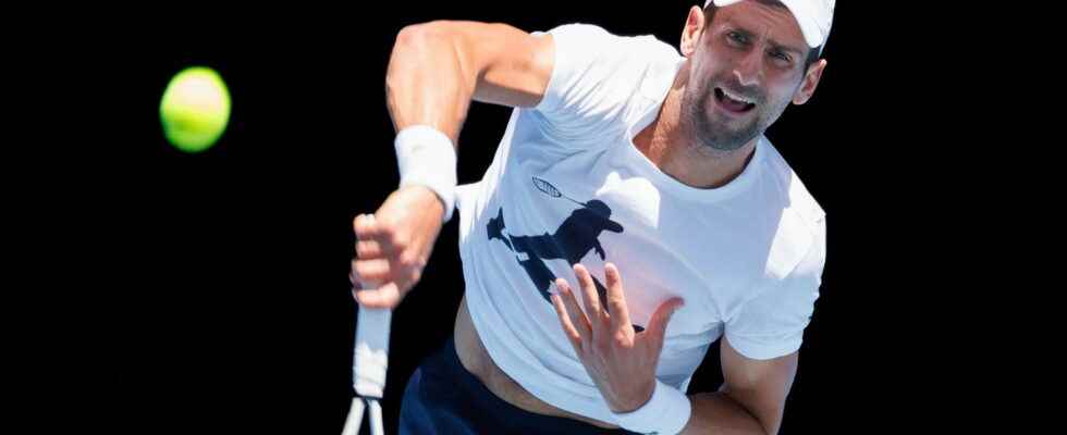 Novak Djokovic the Serb is injured a package for the