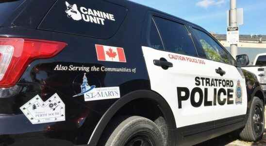 Stratford police investigating stolen vehicle found on nearby road