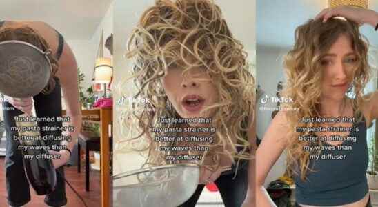 Tok Beauty how to get perfect curls with a… colander
