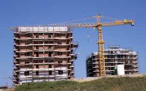 US construction building permits down and start of new construction