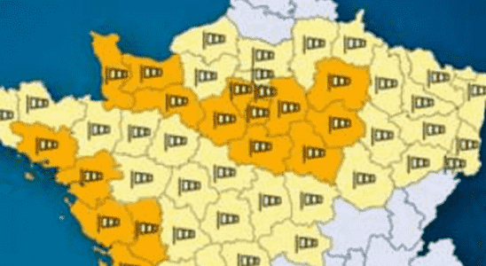 gusts over 100 kmh Which departments are on orange alert