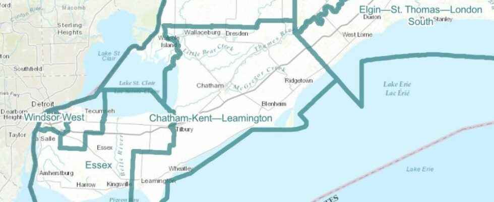 Chatham Kent to move to a single federal riding under new