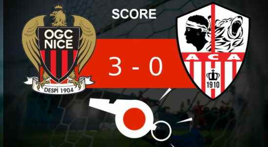 Nice AC Ajaccio Ligue 1 AC Ajaccio stumbles the