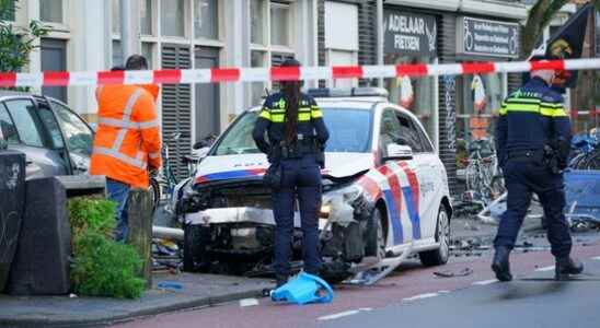 Police crashes in Utrecht I saw a police car flying