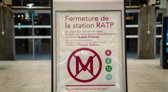 RATP strike disruptions in the metro or the bus