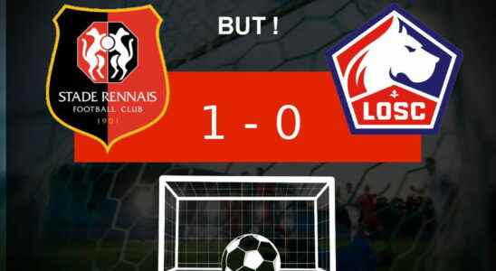 Rennes Lille Stade Rennais leads in the score for