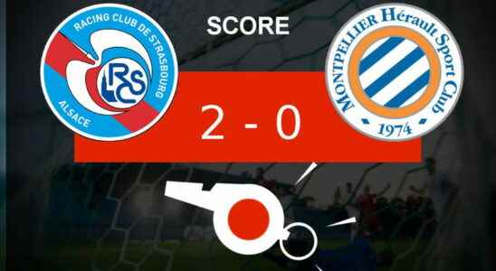 Strasbourg Montpellier victory for RC Strasbourg in the match