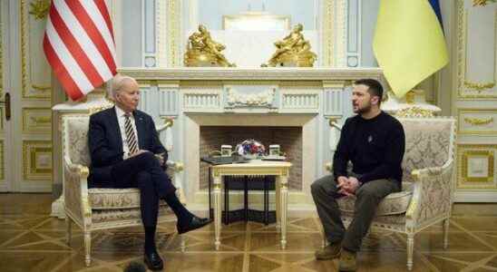 Surprise visit from USA to Ukraine Biden meets with Zelensky